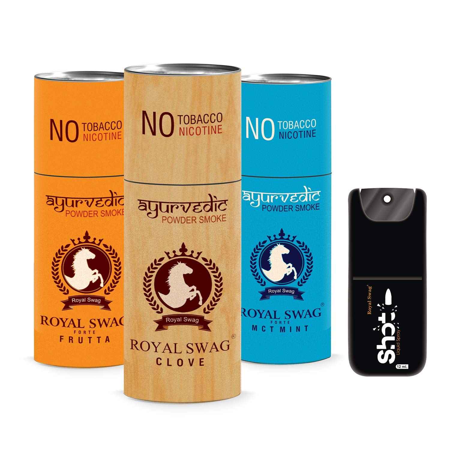 Herbal Cigarette Combo Pack of Clove, Mint and Frutta Flavour (5 Stick Each) With 1 Shot | 15 Sticks