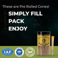 Pre Roll Cones With 1 Filter Tip Natural, GMO-Free and Gluten-Free (Jar Of 100 Pieces)